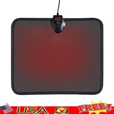 Heated Foot Warmer Under Desk Electric Heating Floor Mat 8 Temp Levels w/Timer