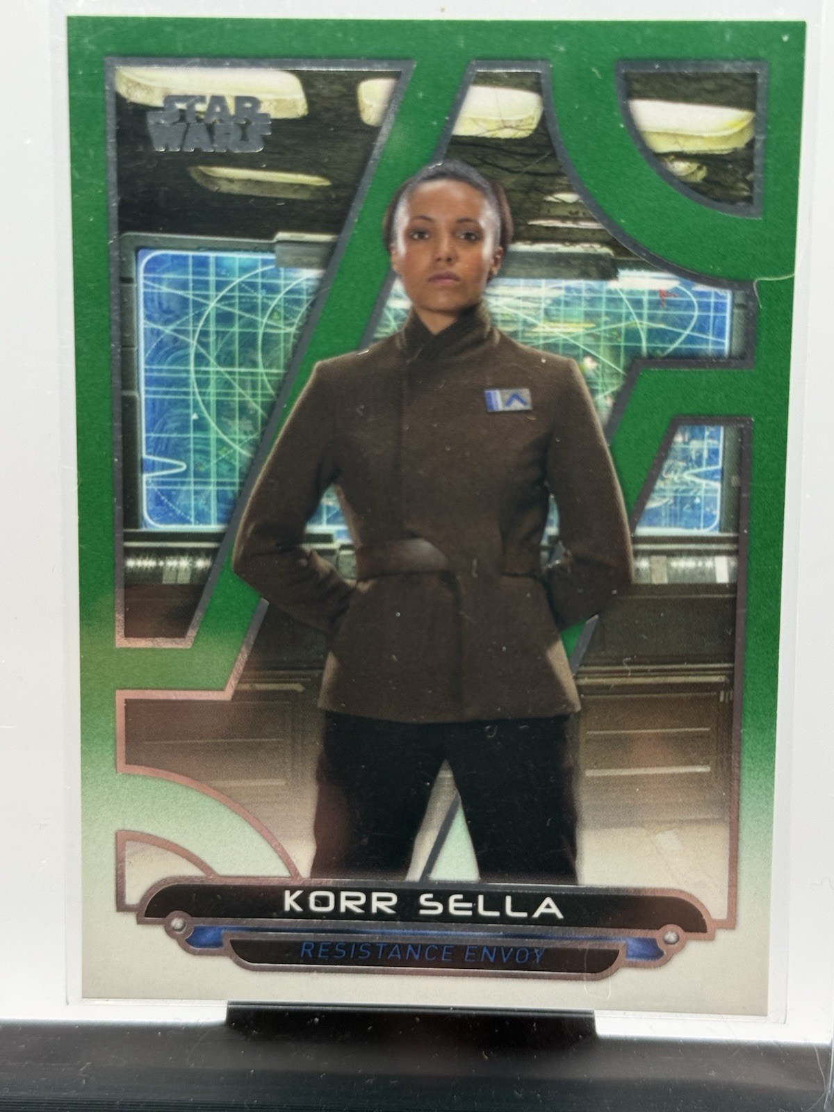 2018 Topps Star Wars Galactic Files Trading Card #TFA-48 Korr Sella Green /199