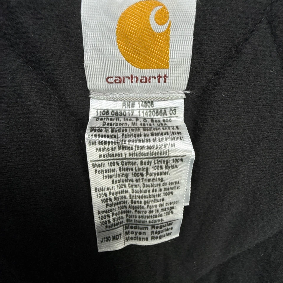 Carhartt Sierra Jacket Sherpa Lined Mens Medium J141 MDT Midnight Blue NWT READ - Image 4 of 4
