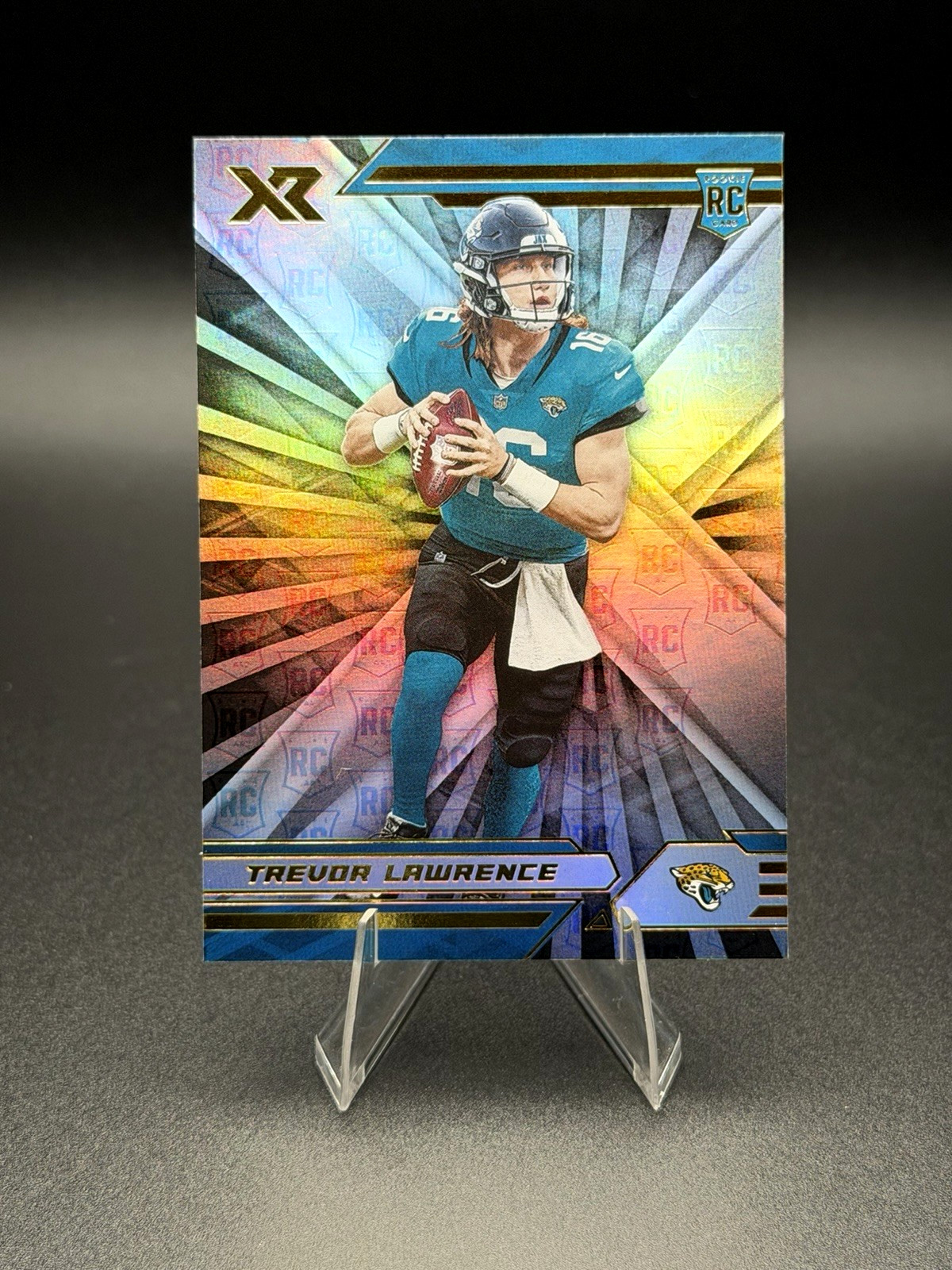 2021 Panini XR Football - Trevor Lawrence Rookie Foil Card RC #101 Jaguars