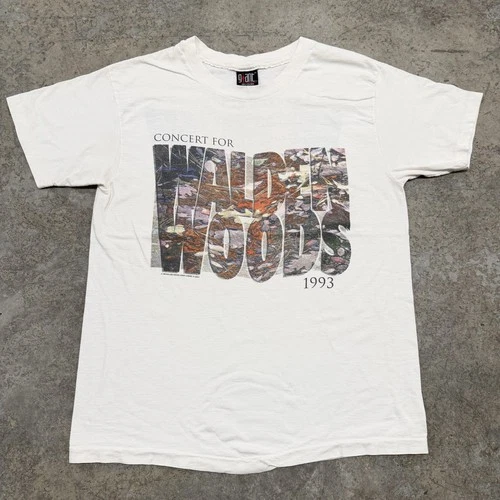Walden Woods Concert Shirt Mens XL White Don He 1990s vintage concert t-shirt, vintage, size XL, single stitch, B+ condition