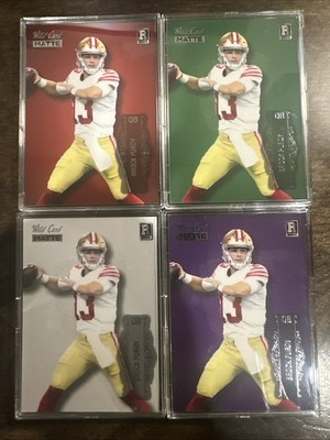 Brock  Purdy  Set Of 4-2022 Wild Card Matte Various Colors BC-BP