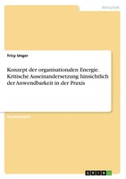 Tricy Unger | Konzept Der Organisationalen Energie. Kritische...