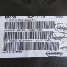 EPCOS  B39431-B3550-Z-10 Qty of 15 per Lot EPCOS  B39431-B3550-Z-10