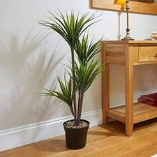 Artificial Dragon Tree Plant Realistic Faux Potted Indoor Decoration Home 110cm