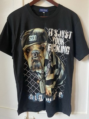 BULLDOGGE 3D T-SHIRT ITS JUST YOUR FU*KING NIGHTMARE Size M