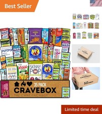 Nutritious 35-Count Snack Box - Perfect for College, Holidays, and Care Packages