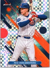 2025 Finest #47 Pete Crow-Armstrong Checkerboard Refractors Chicago Cubs