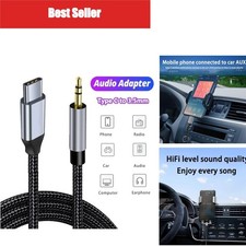 USB C to 3.5mm AUX Audio Cable Type-C Headphone Adapter Car Speaker