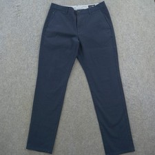 Bonobos Pants Mens 32 Blue Chinos Flat Front Mid Rise Golf Casual Zip Slim