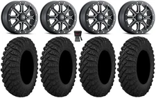 ITP Inertia Beadlock 15" Wheels Black +40mm 32" Crawler XP Tires Can-Am Defender