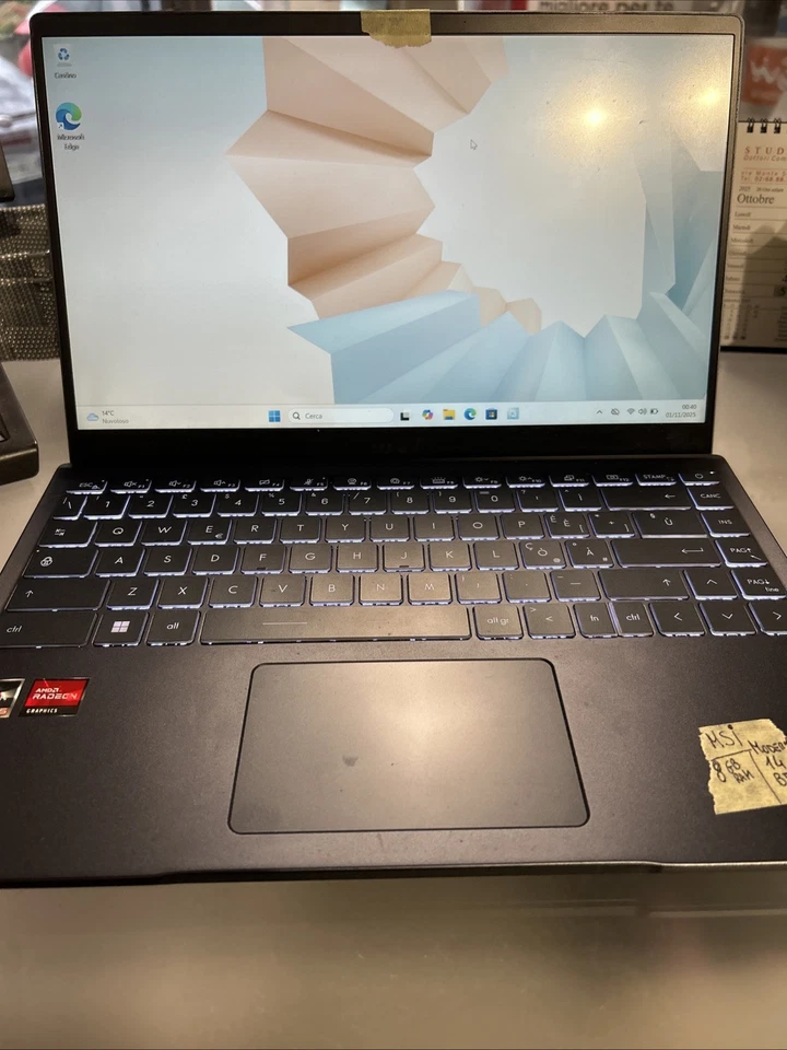 MSI Modern 14 B5M-236IT, 14" Full-HD 60Hz,AMD Ryzen 5 5500,8GB RAM - Immagine 3 di 4