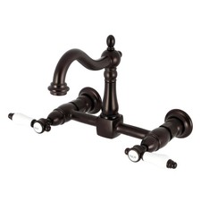 Kingston Brass KS126.BPL Bel-Air 1.8 GPM Wall Mounted Widespread - Bronze