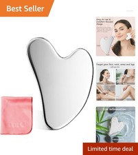 Luxury Stainless Steel Gua Sha Facial Tool for Relaxation  Lymphatic Drainage