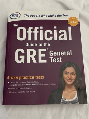 The Official Guide To The GRE General Test 3rd Edition New