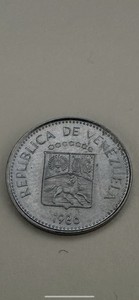 1986 Venezuela Five Centimos Coin