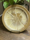 Frankoma Pottery Wagon Wheel Dinner Plate 10 1/4 Desert Gold