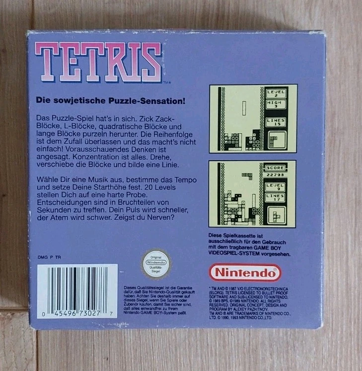 Nintendo Gameboy Tetris Gebraucht Guter Zustand - Bild 2 von 4