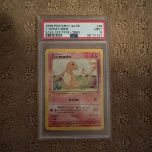 Pokémon TCG 1999 Charmander Base Set 046/102 PSA 9 Regular Common English