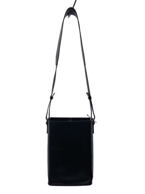 UNIQLO x JIL SANDER Leather Tote Bag, Black, Solid Color, 261-448578