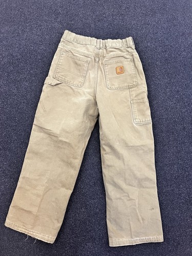 Carhartt Pants Boys 16 Canvas Workwear Utility Carpenter Outdoor Durable Rugged - Picture 5 of 5