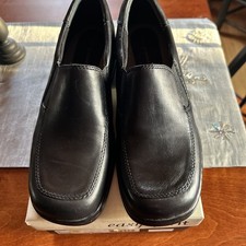 NIB Size 9 M Easy Spirit Tycoons Black Leather With Box NEW Comfort 