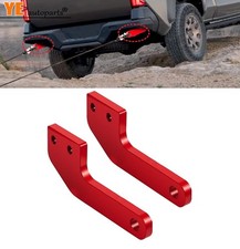 2PCS For Toyota Tacoma 2024 2025 2026 Rear Car Tow Hooks Recovery Points Red