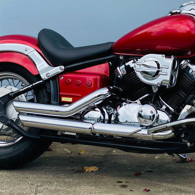 For Yamaha V Star 650 XVS650A Classic XVS650 XVS400 Exhaust Muffler Pipe System