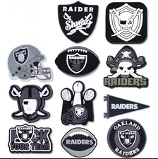 New Raiders Football Croc Shoe Charms Set of 11