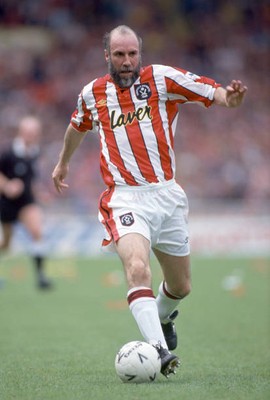 Alan Cork of Sheffield United at the FA Cup Semi Final between She- Old Photo