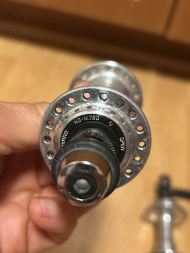 Vintage Shimano Deore XT Hub Set HB-M730 FH-M730 130 80s MTB 36H Hyperglide 7 Sp - Picture 6 of 24