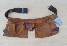 Vintage Nicholas Tool Belt 427 Work Gear Top Grain Cowhide Leather MADE in USA