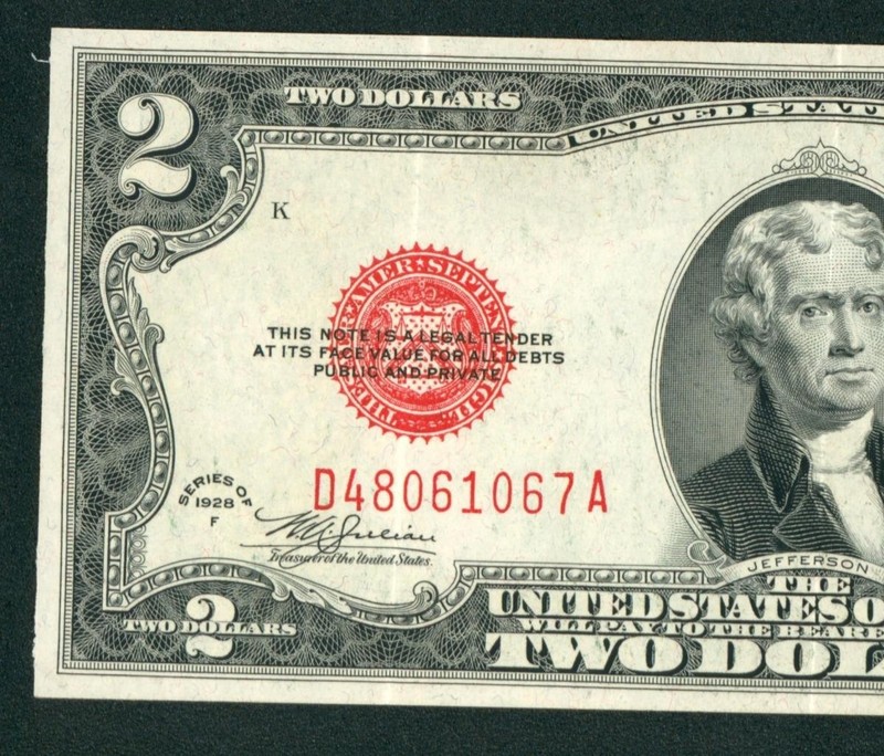 $2 1928 F ((XF)) United States Note ** PAPER CURRENCY AUCTIONS