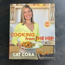 Cooking from the Hip by Cat Cora (2007) SIGNED BOOKPLATE