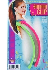 Forum Novelties 63104 Banana Clip, Pink/Green, One Size Fits Most, Pink, Green