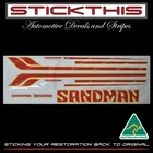HX Sandman Decals Stripes Stickers SCREEN PRINTED - CORRECT AS ORIGINAL HX DY4