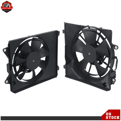 #ad AC Condenser amp; Radiator Cooling Fan For 2012 2015 Honda Civic 2.4L 1.8L 1.5L $60.36
