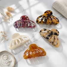 Large Hair Claw Clip Strong Grip Plastic Hair Clip for Women Elegant Jaw Clip 8.