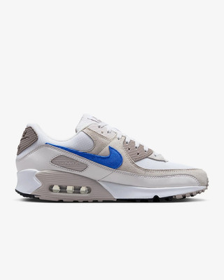 NIB Men Nike Air Max 90 DM0029-110 White/College Gray/Summit White/Racer Blue