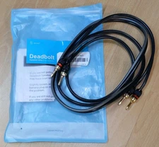 Sewell 6' Speaker Wire SW-29863-6 Deadbolt Banana Plugs Gold Plated New Unused