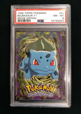 1999 Topps Pokemon - Bulbasaur #1 - Movie Edition #E1 NM