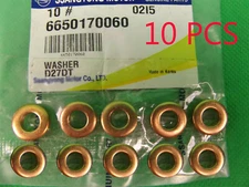 10PCS For SSANGYONG REXTON SUV 5 CYL 2.7 L TURBO DIESEL FUEL INJECTOR WASHER SET