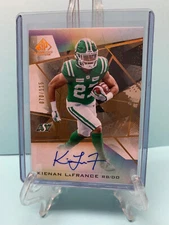 2021 SP Game Used CFL Gold Auto 70/115 Kienan LaFrance Saskatchewan RoughRiders