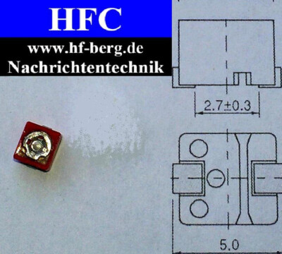3 Stück Murata SMD HF-Trimmer 4,5 pF ... 20 pF / 100V rot Serie TZB4 (M1595)