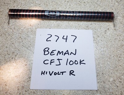 New! Beman CFJ 100K 15% High Voltage Carbon Resistor!