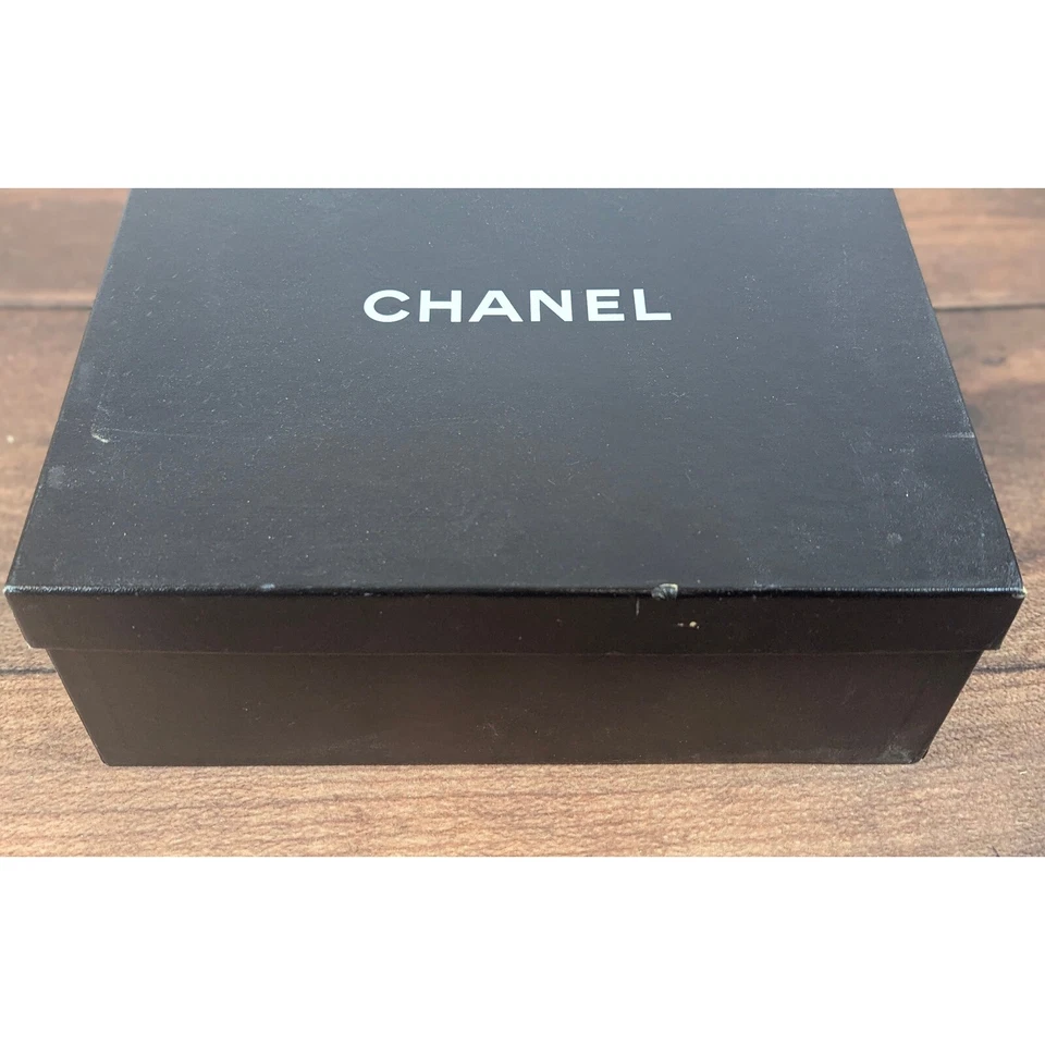 Chanel коробка пустой черный квадратный картон сделано в Италии подарок хранения - Изображение 3 из 4