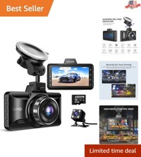 Dual Dash Camera for Cars - Night Vision, G-Sensor, Parking Protection  More