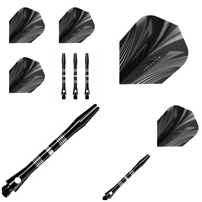 Harrows Predator Dart Flights Standard & Designa Alu Dart Schäfte | Darts Setup