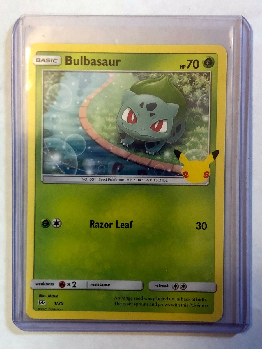 2021 Pokemon McDonalds 25th Anniversary Bulbasaur #1/25 NON-HOLO | eBay