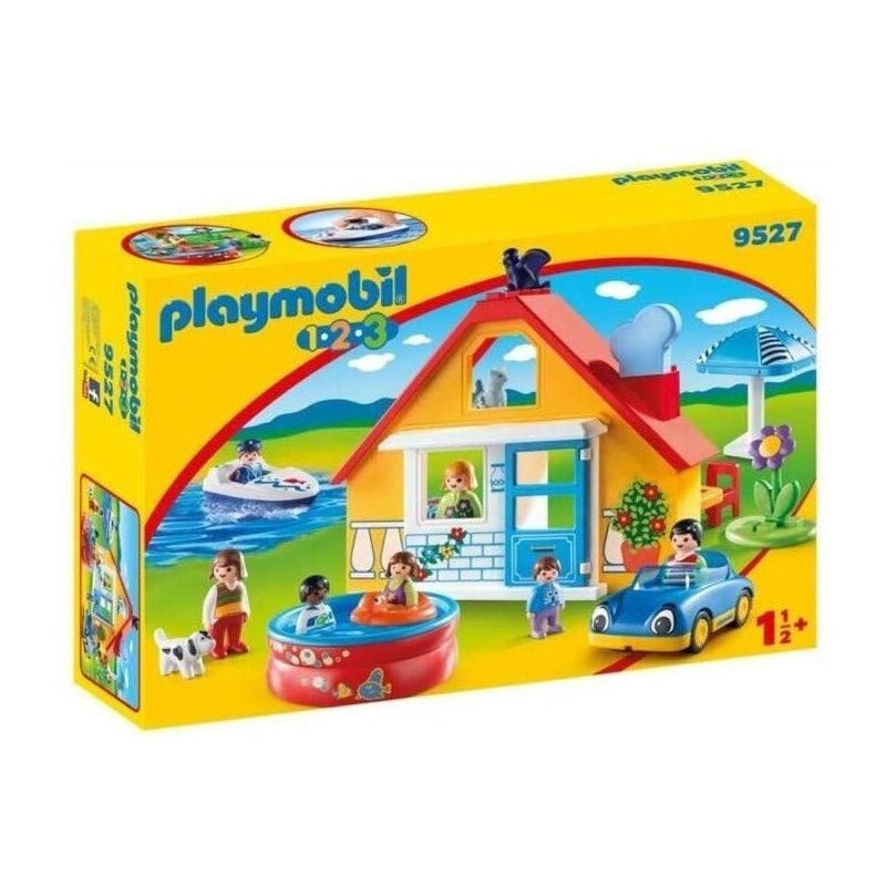Originale PLAYMOBIL 1.2.3 9527 - Casa Di Vacanza